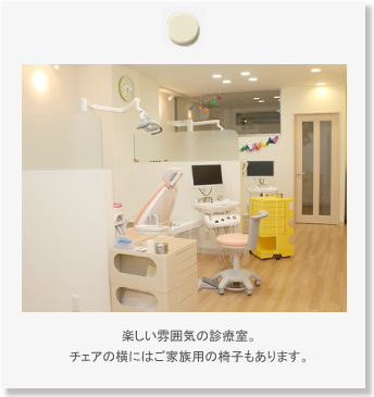 楽しい雰囲気の診療室。