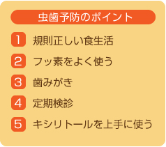 虫歯予防のポイント