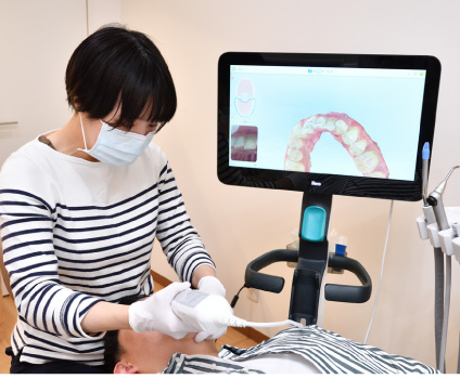 3D口腔内スキャナーによる歯型採取